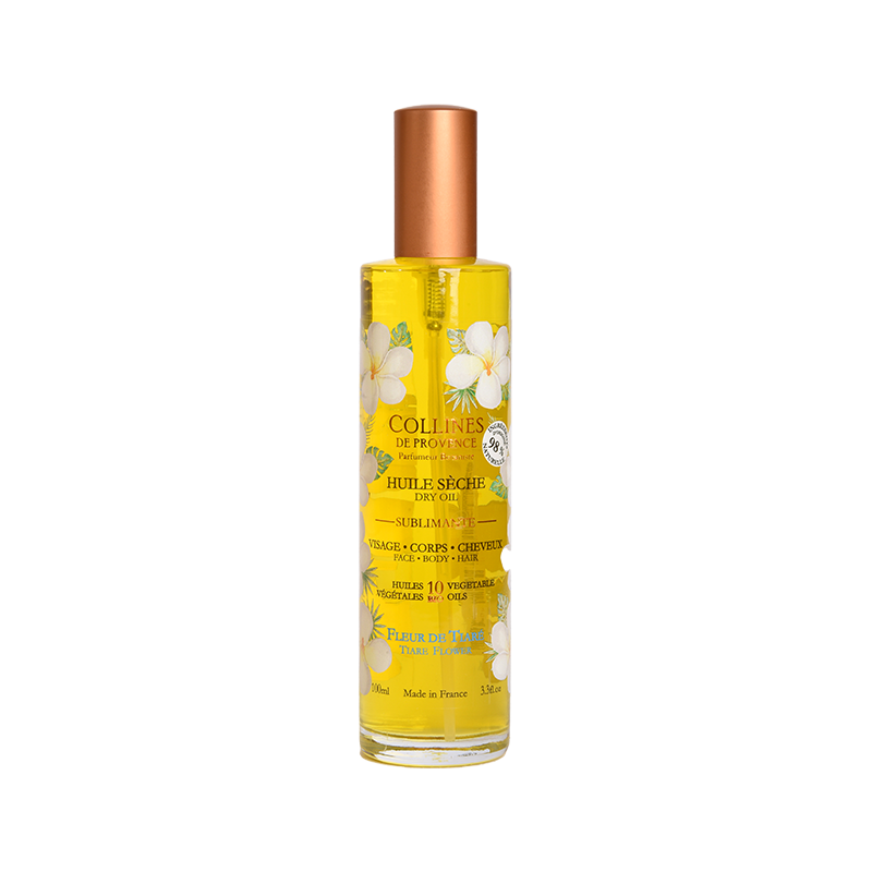 Tiare Flower Dry Oil, front view