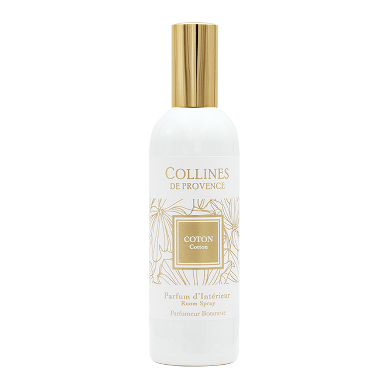 Cotton Room Spray, front view of bottle