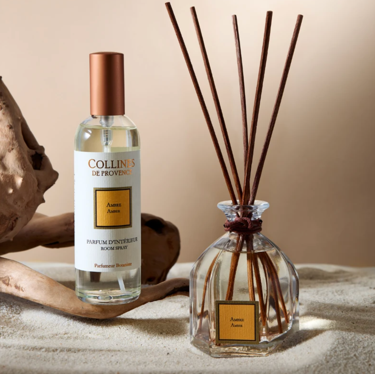 Amber Room Spray, with amber reed diffuser