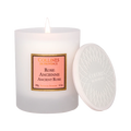 Collines de Provence Ancient rose scented candle with lid, front view