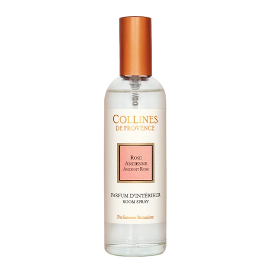 Collines de Provence Ancient Rose room spray bottle, Front view