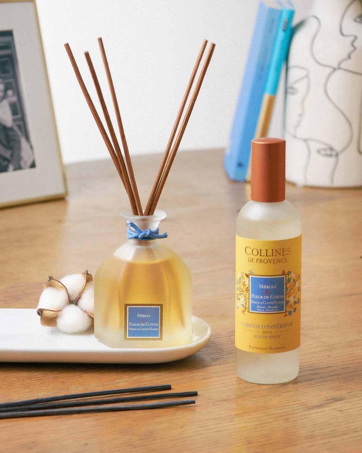 Neroli & Cotton Flower Room Spray, with diffuser