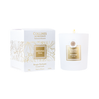 Collines de Provence peony scented candle packaging on a white background