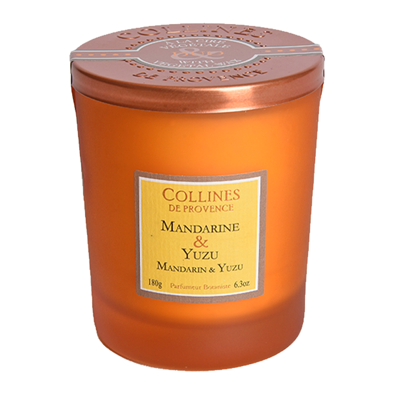 Mandarin & Yuzu Scented Candle, front view