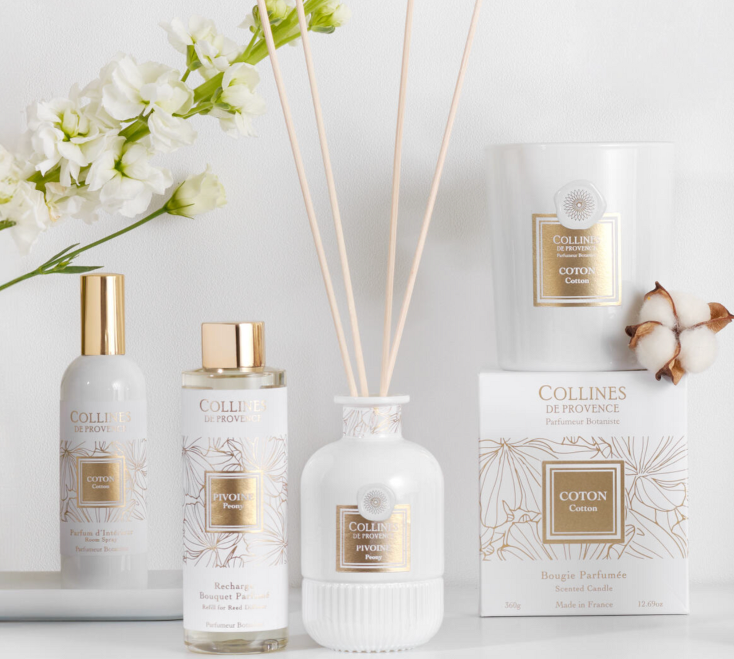Cotton Room Spray, with all of the other products of cotton collection