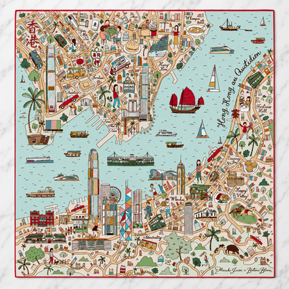 Hong Kong au Quotidien Scarf