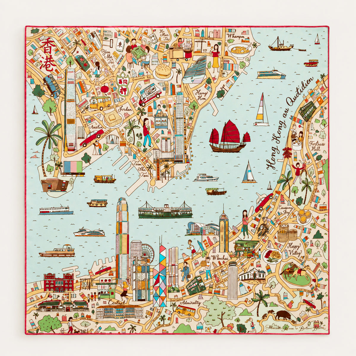 Hong Kong au Quotidien Scarf