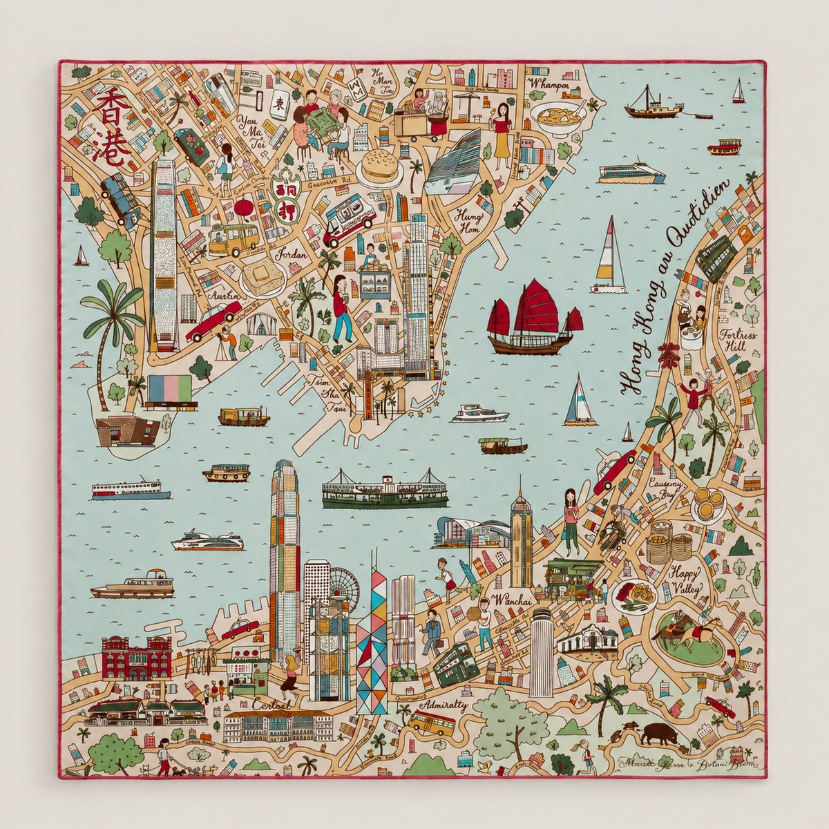 Hong Kong au Quotidien Scarf