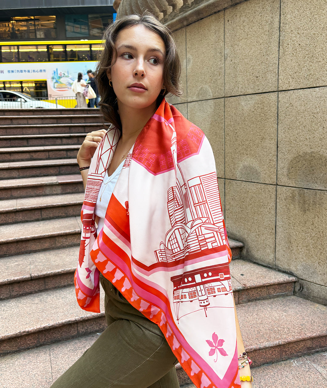 Horizon 852 Scarf - Pink