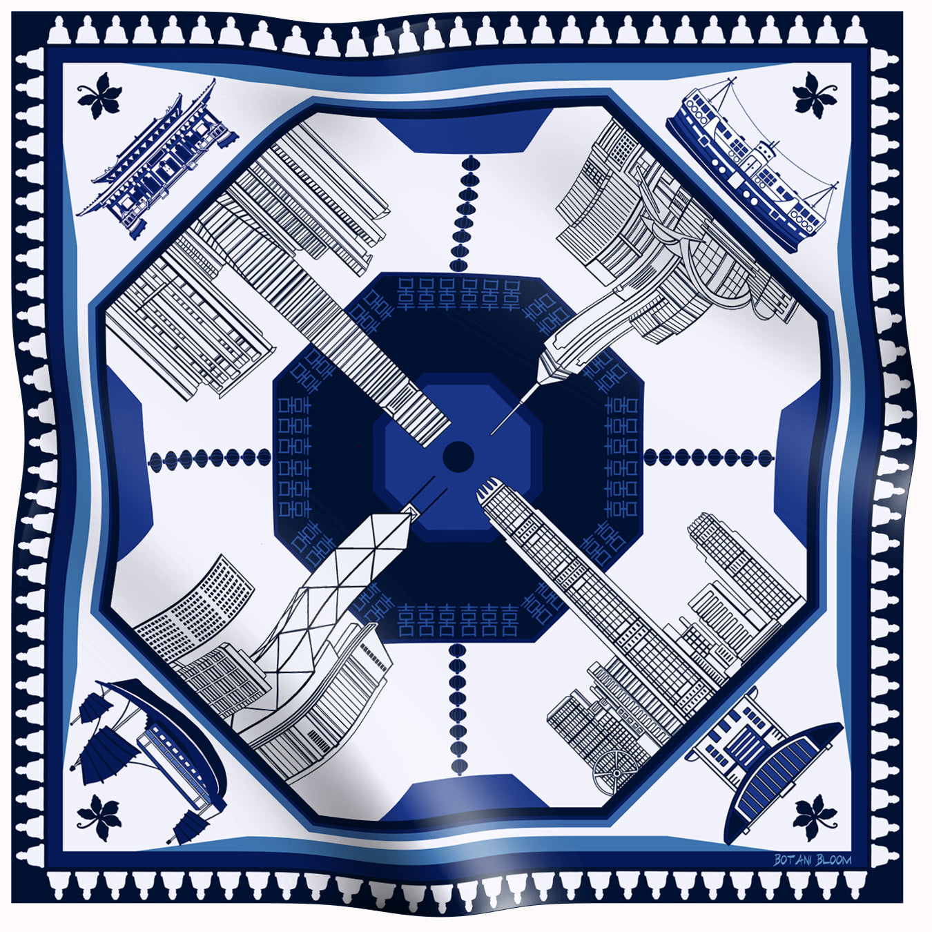 Horizon 852 Scarf - Blue
