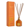 Collines de Provence large mandarin and yuzu reed diffuser with orange packaging on a white background