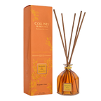 Collines de Provence large mandarin and yuzu reed diffuser with orange packaging on a white background