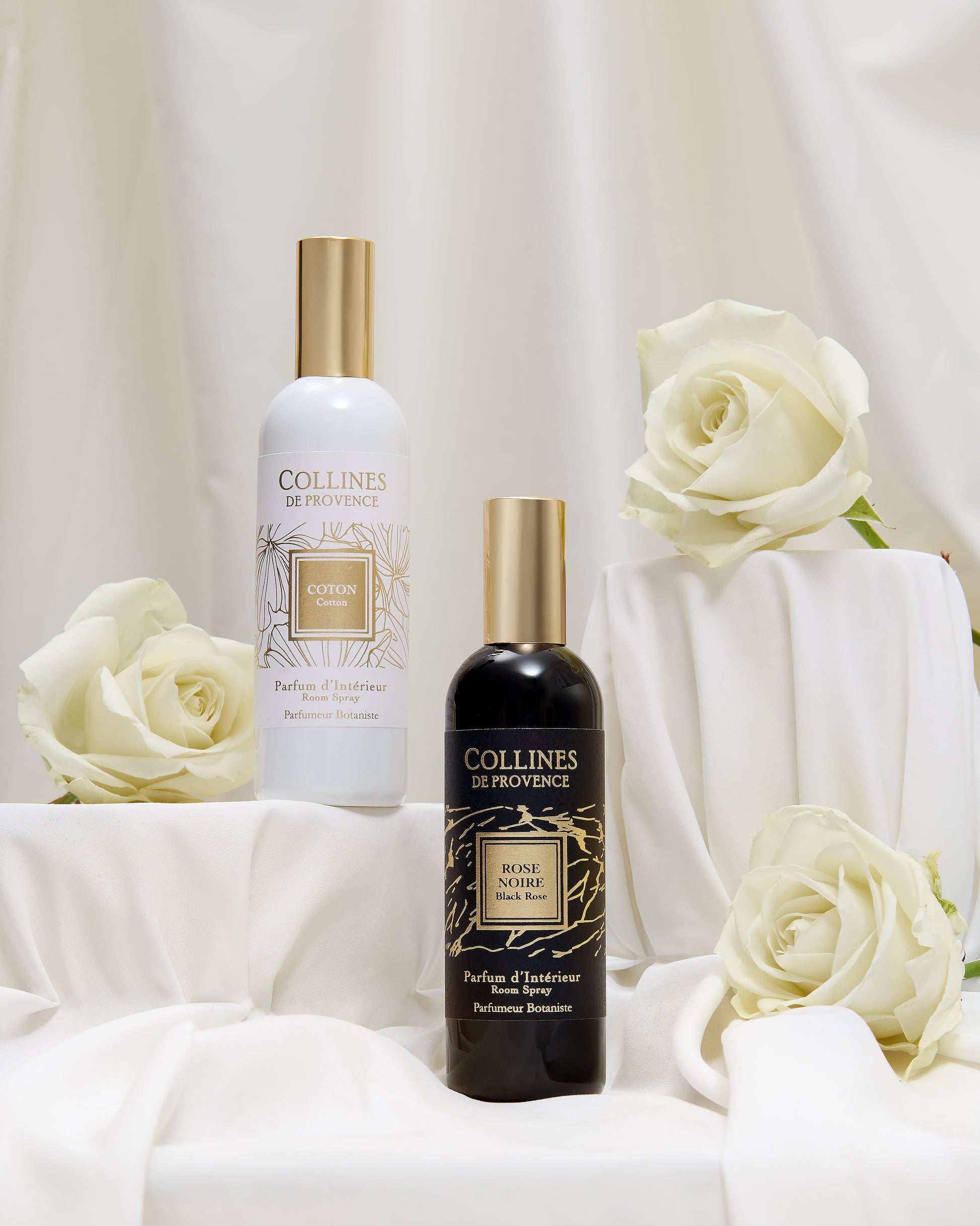 Cotton Room Spray, with black rose room spray