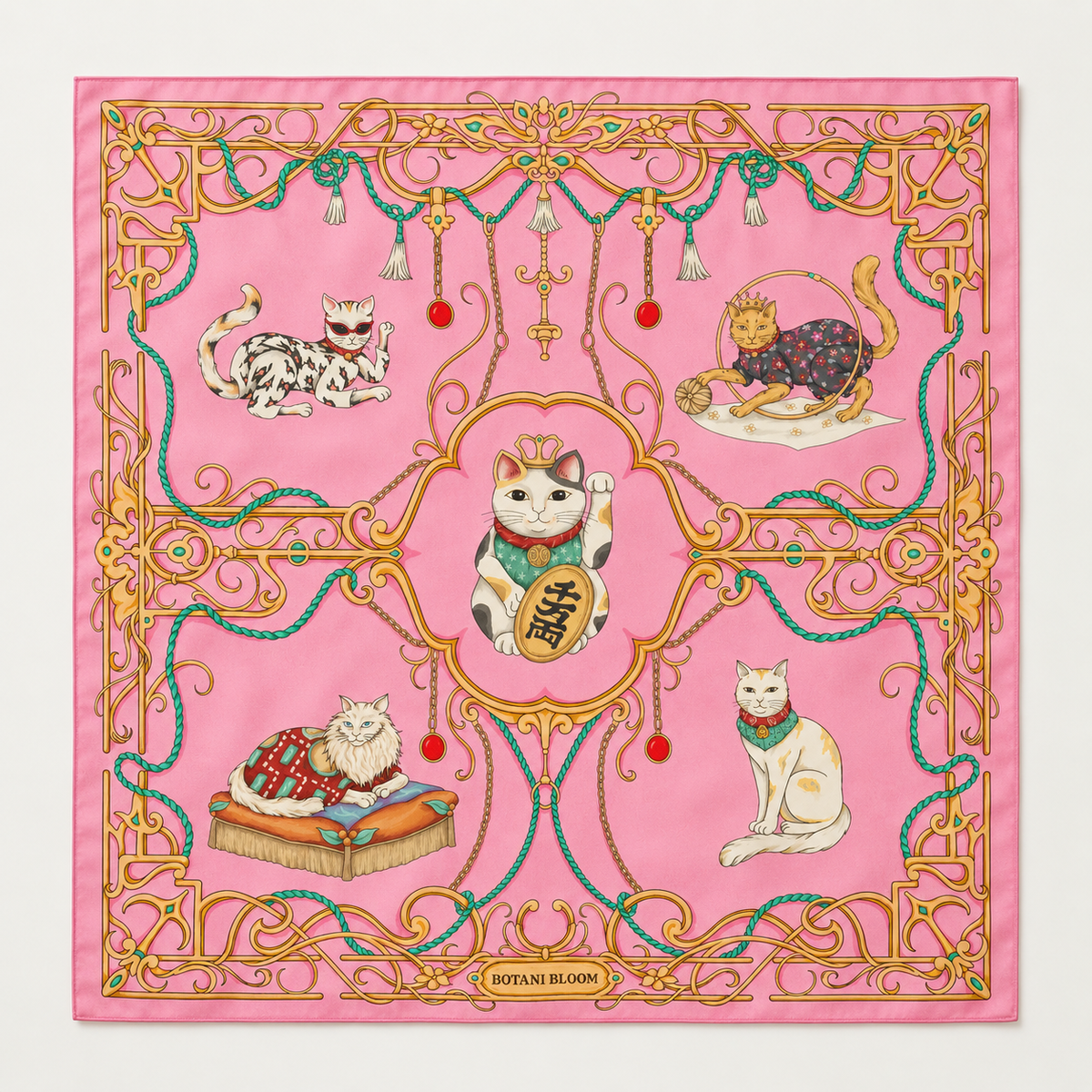 Palais du Maneki-Neko Scarf