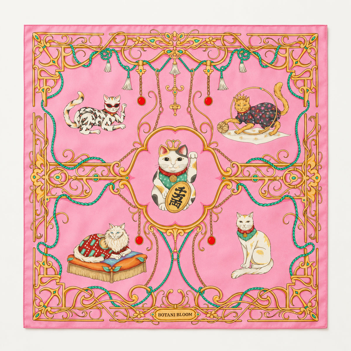 Palais du Maneki-Neko Scarf