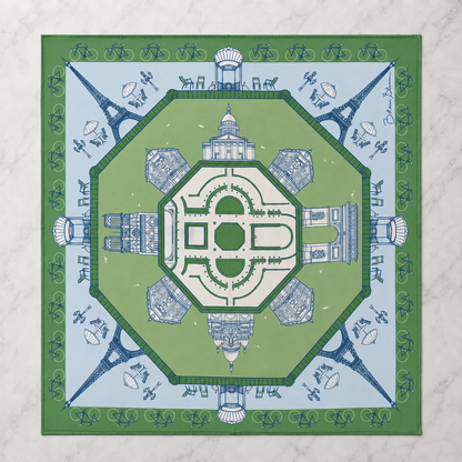 Paris à vol d'oiseaux Scarf (PRE-ORDER)
