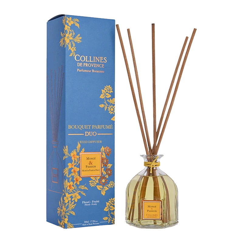 Monoi & Passion Fruit Reed Diffuser, with box