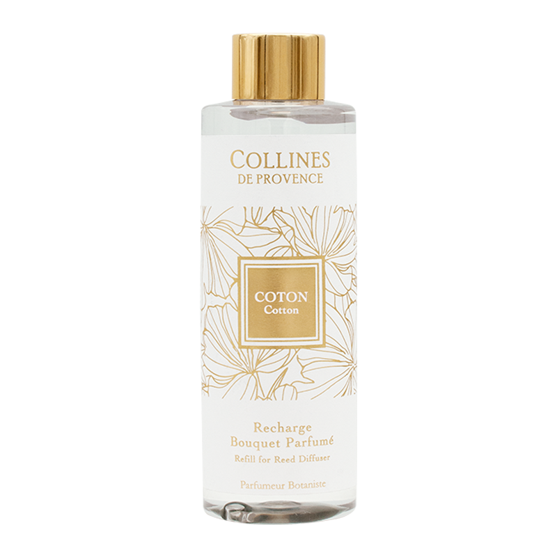 Collines de Provence cotton diffuser refill bottle on a white background