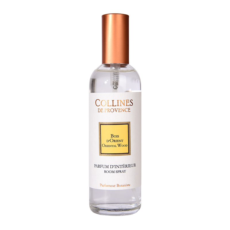 Oriental Wood Room Spray, Front bottle