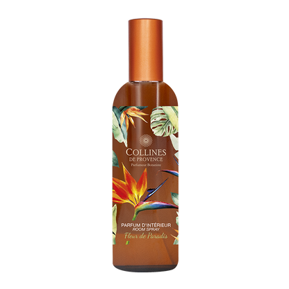 Paradise Flower Room Spray, Front bottle view