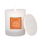 Collines de Provence Sandalwood Flower Scented candle with lid, front view