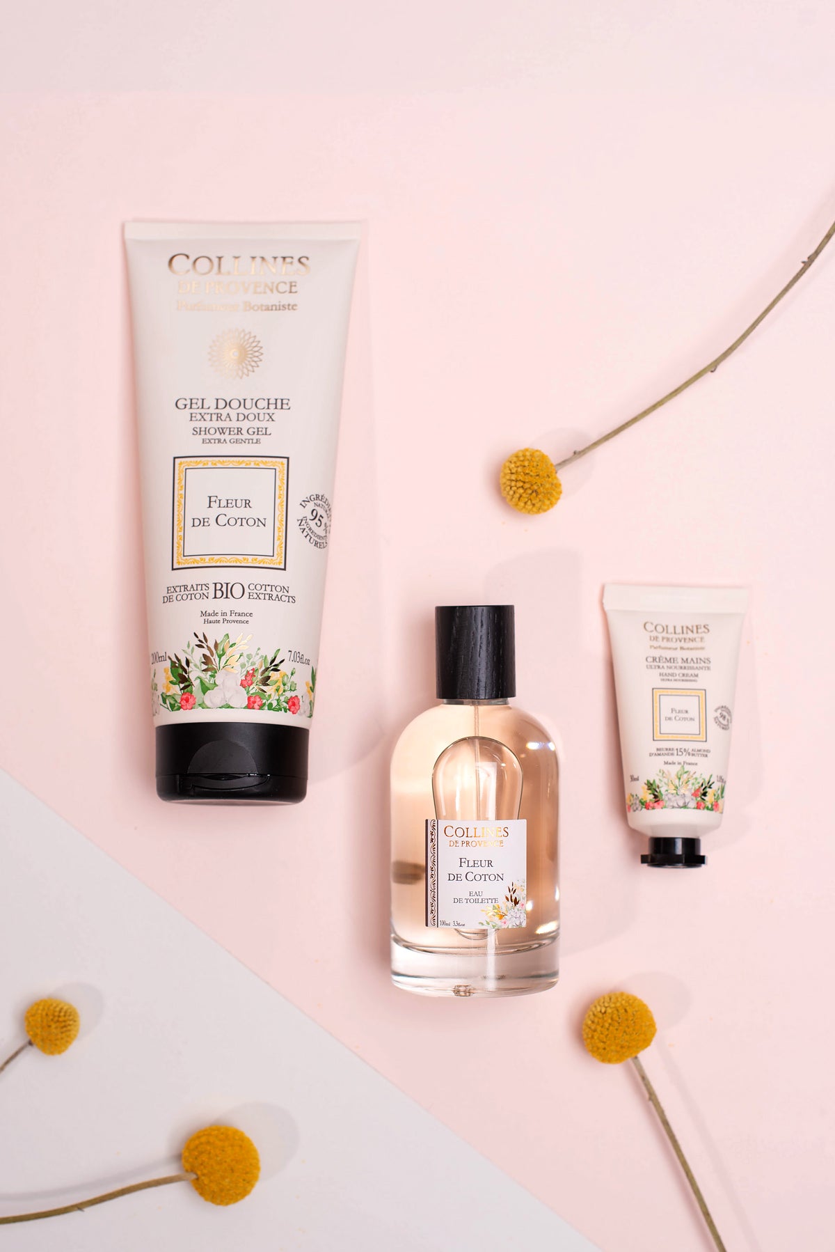 Cotton Flower Mini Hand Cream, with collection