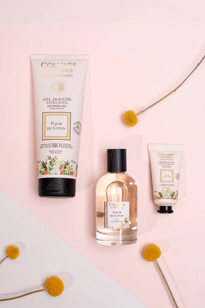 Cotton Flower Mini Hand Cream, with collection