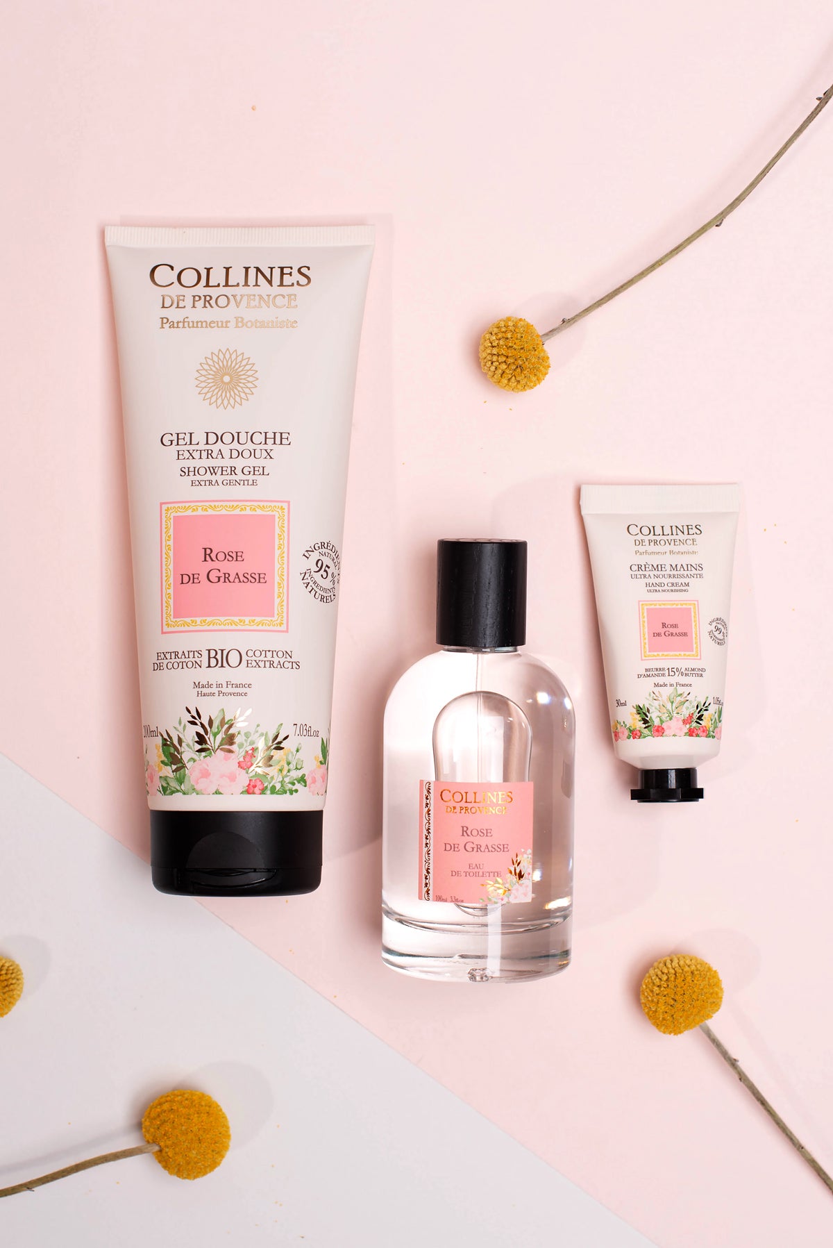 Rose de Grasse Mini Hand Cream, with collection