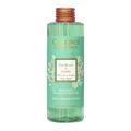 Collines de Provence White Tea and Jasmine diffuser refill bottle with green label on a white background