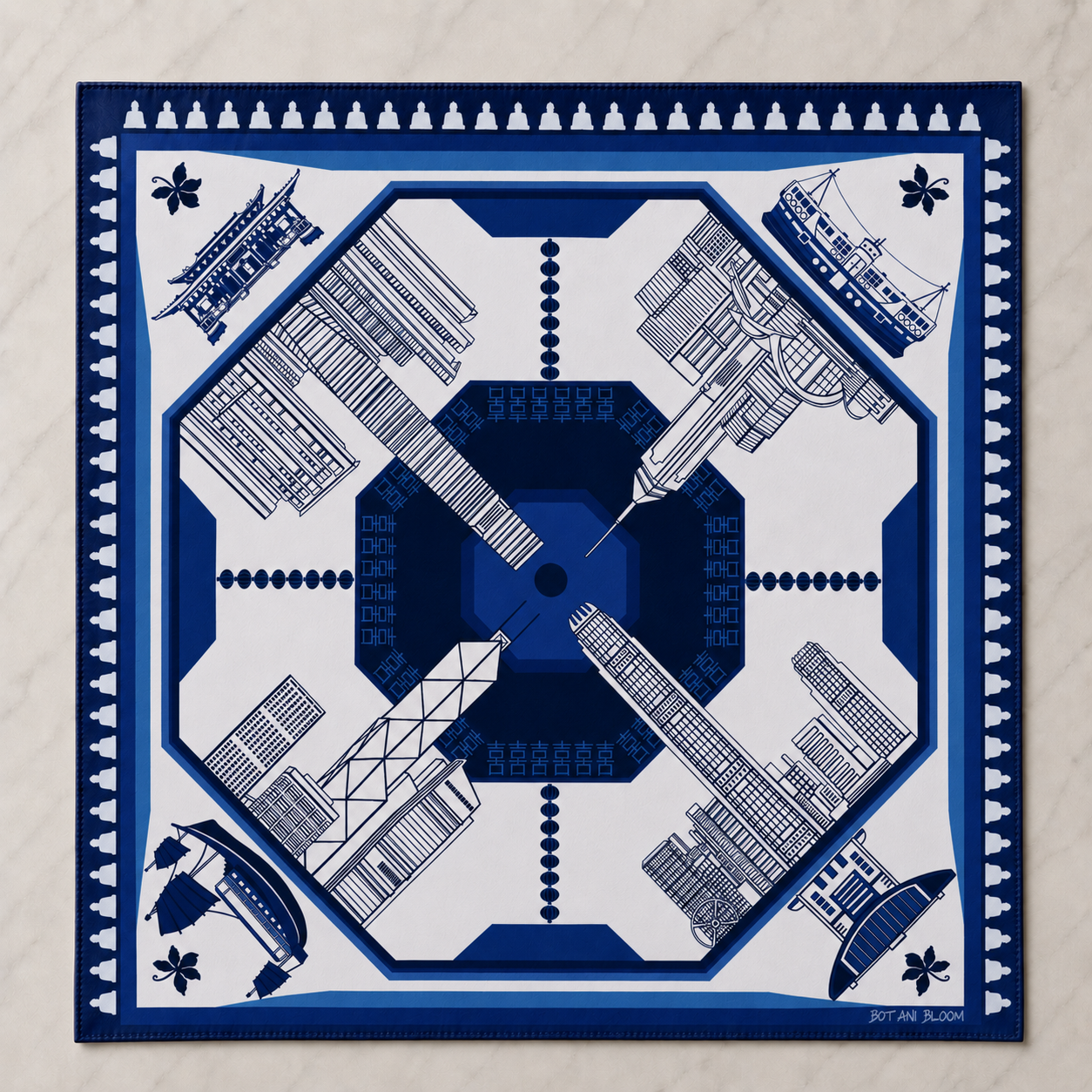Horizon 852 Scarf - Blue
