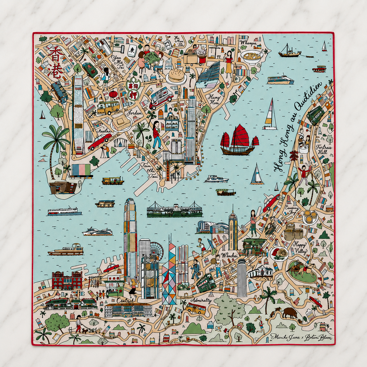 Hong Kong au Quotidien Scarf (PRE-ORDER)