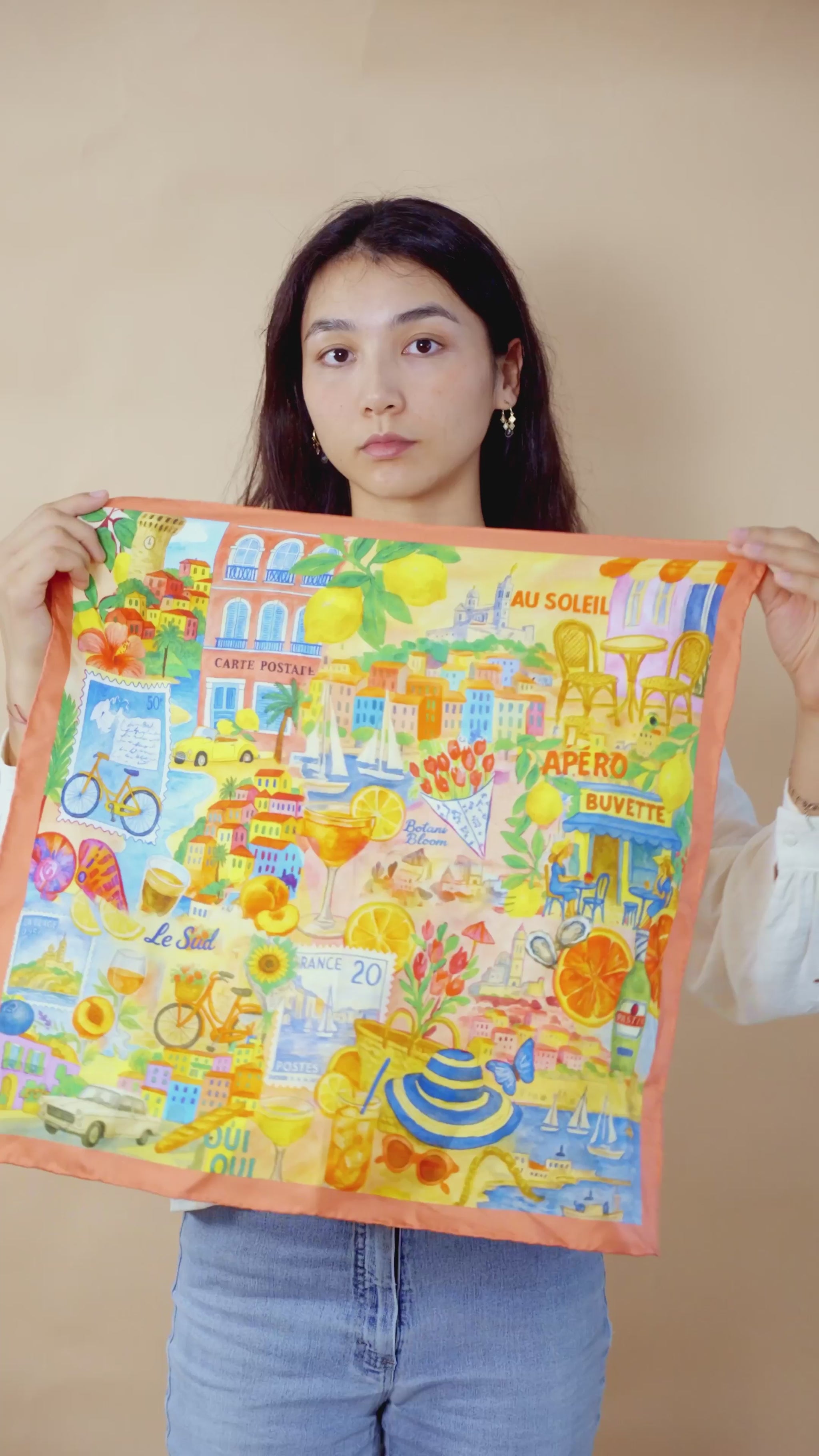 Example video on how to style your scarf